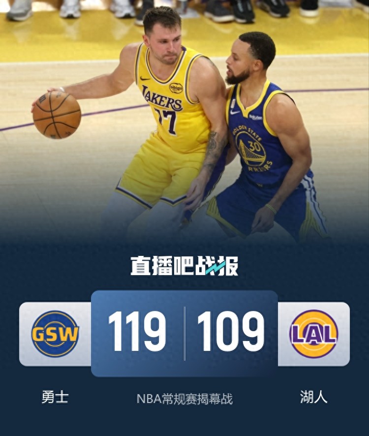 東契奇空砍43+12+8 庫里23分 巴特勒31+5 勇士揭幕戰力克湖人